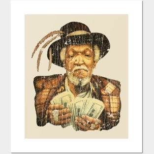 Vintage - Redd Foxx Texture Posters and Art